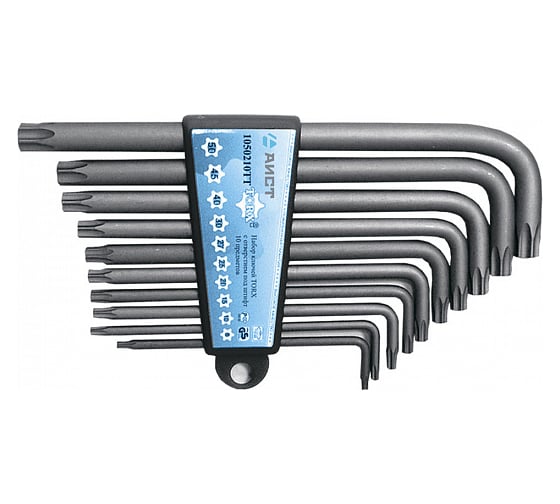Набор Г-образных ключей TORX 10 предметов AIST 1054210TT 00-00004614