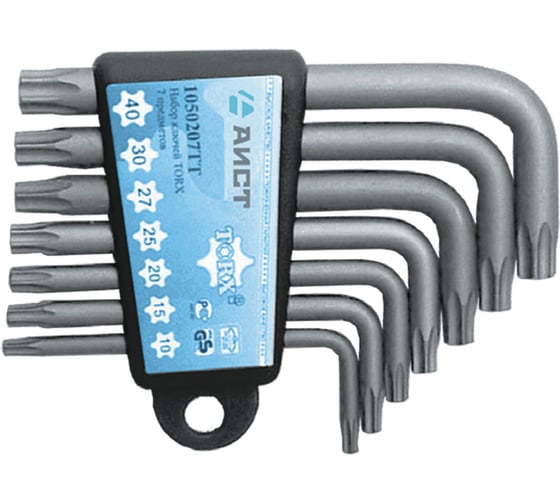 Набор Г-образных ключей TORX 7 предметов AIST 1054107TT 00-00004612 1