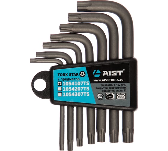 Набор ключей Г-образных TORX 5-лучевые 7 предметов AIST 1054107TS 00-00017267 1