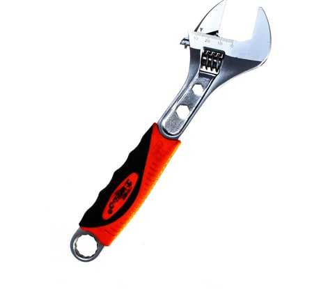 Гаечный разводной ключ с прорезиненной ручкой 200 мм WEDO WD239-08