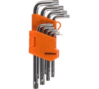 Набор Г-образный ключей TORX 9ч T10-T50 коротких АвтоDело 39153 14639