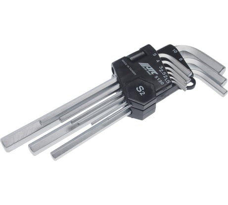 Набор ключей шестигранных JTC 9 предметов: 1.5, 2, 2.5, 3, 4, 5, 6, 8, 10 мм, 5130 574827