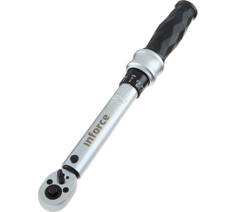 Динамометрический ключ 1/4" 5-25 Нм Inforce, Длина 315мм, Сталь Cr-V, Профессиональный 06-05-108