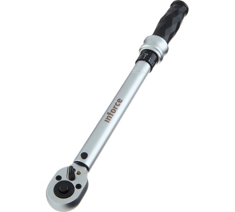 Динамометрический ключ 3/8" 20-110 Нм Inforce, Длина 240мм, Сталь Cr-V, Профессиональный, 06-05-107