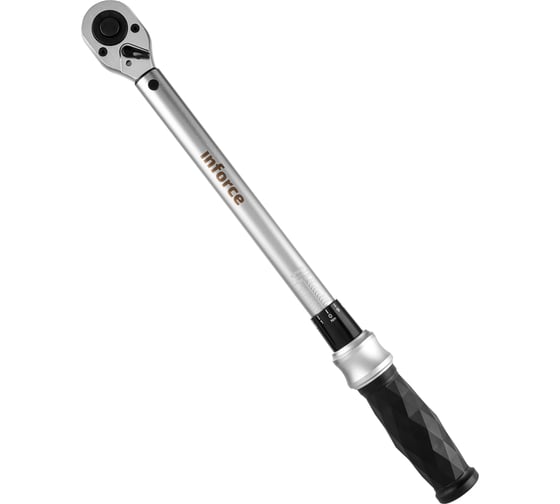 Динамометрический ключ 1/2" 40-210 Нм Inforce, Длина 460мм, Сталь Cr-V, Профессиональный, 06-05-105