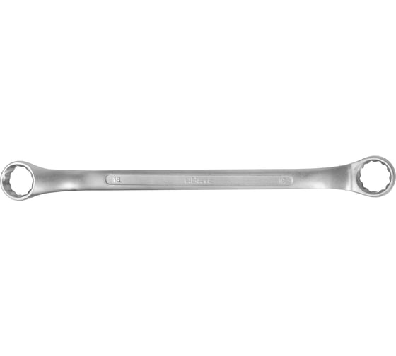 Накидной двусторонний ключ 18x19 хромированный HORTZ HOR 157112