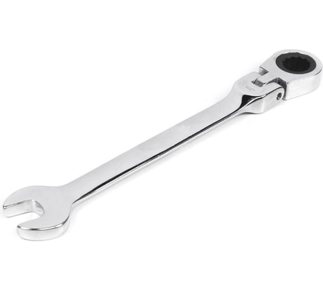 Комбинированный трещоточный шарнирный ключ 10х10 хром HORTZ HOR 118742