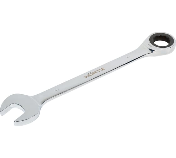 Комбинированный трещоточный ключ 41х41 хром HORTZ HOR 132567