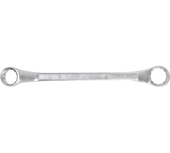Накидной двусторонний ключ 32x36 хромированный HORTZ HOR 115746