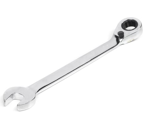 Комбинированный трещоточный реверсивный ключ 12х12 хром HORTZ HOR 118796