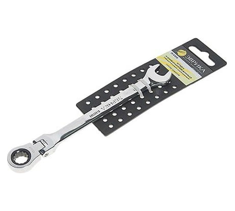 Ключ комбинированый трещоточный шарнирный Эврика 19мм на держателе ER-61019H 977049