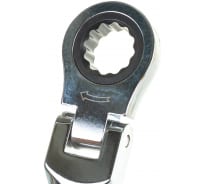 Комбинированный ключ трещоточный шарнирный 10мм на держателе ЭВРИКА ER-61010H