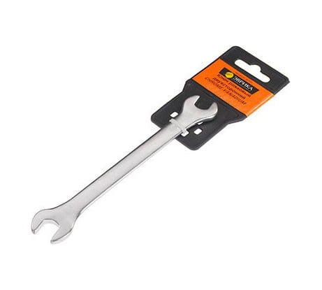 Ключ рожковый Эврика 12х13мм на держателе сатинированный ER-32123