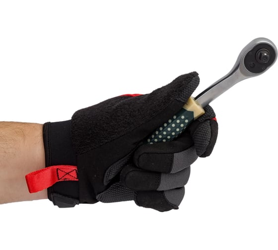 Трещотка Rockforce реверсивная усиленная изогнутая с резиновой ручкой 1/4 RF-802222(17875)