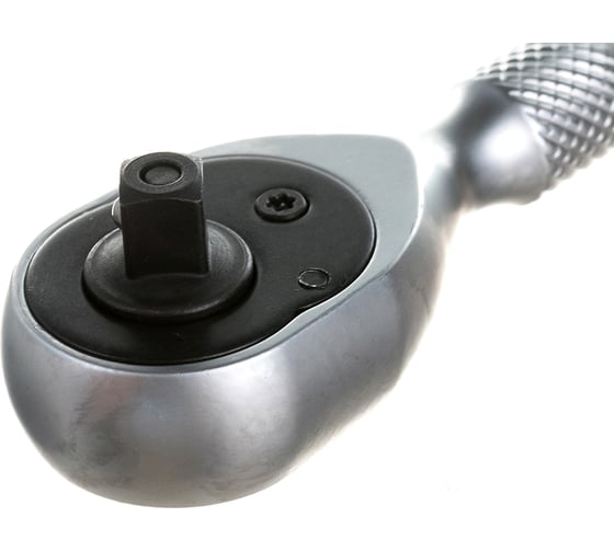 Реверсивная короткая трещотка с накаткой 1/4 L-90мм 72 зуба Rockforce RF-802226(18923)