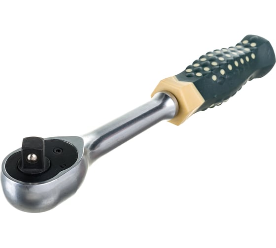 Реверсивная двухсторонняя трещотка Rockforce с резиновой ручкой 1/4-3/8 RF-802321(17878)