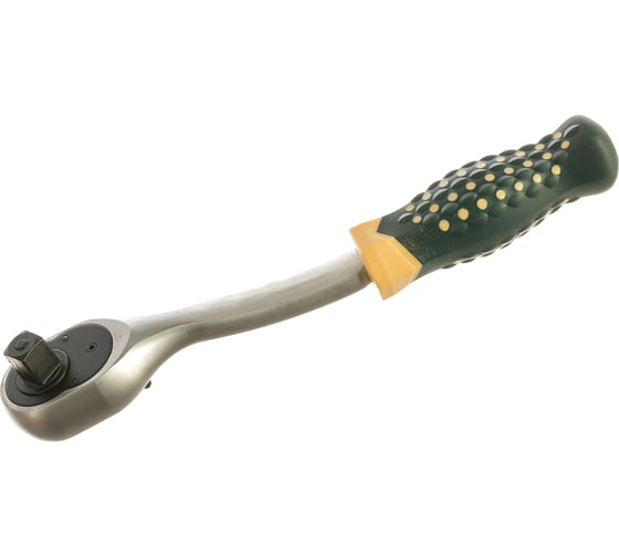 Трещотка Rockforce реверсивная усиленная изогнутая с резиновой ручкой 1/2 RF-802422(17877) 1