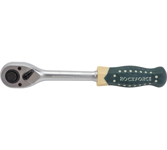 Трещотка Rockforce реверсивная усиленная с резиновой ручкой 1/2 RF-80242A(17873)