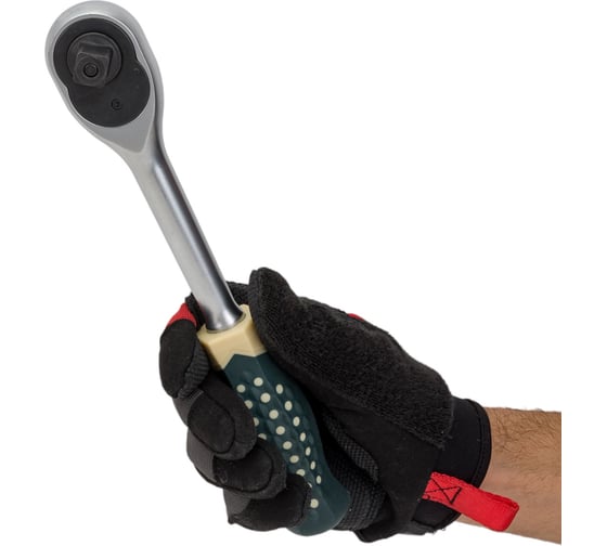Трещотка Rockforce реверсивная усиленная с резиновой ручкой 1/2 RF-80242A(17873)