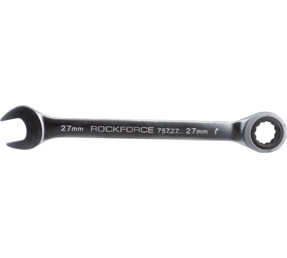 Комбинированный ключ Rockforce 12-гранный трещоточный 27мм RF-75727(11471)