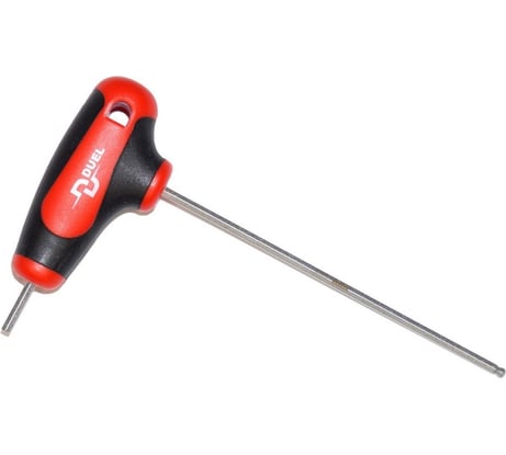 Ключ DUEL Т-образный с рукояткой Hex с шаром 2.5мм, DL11-025-100