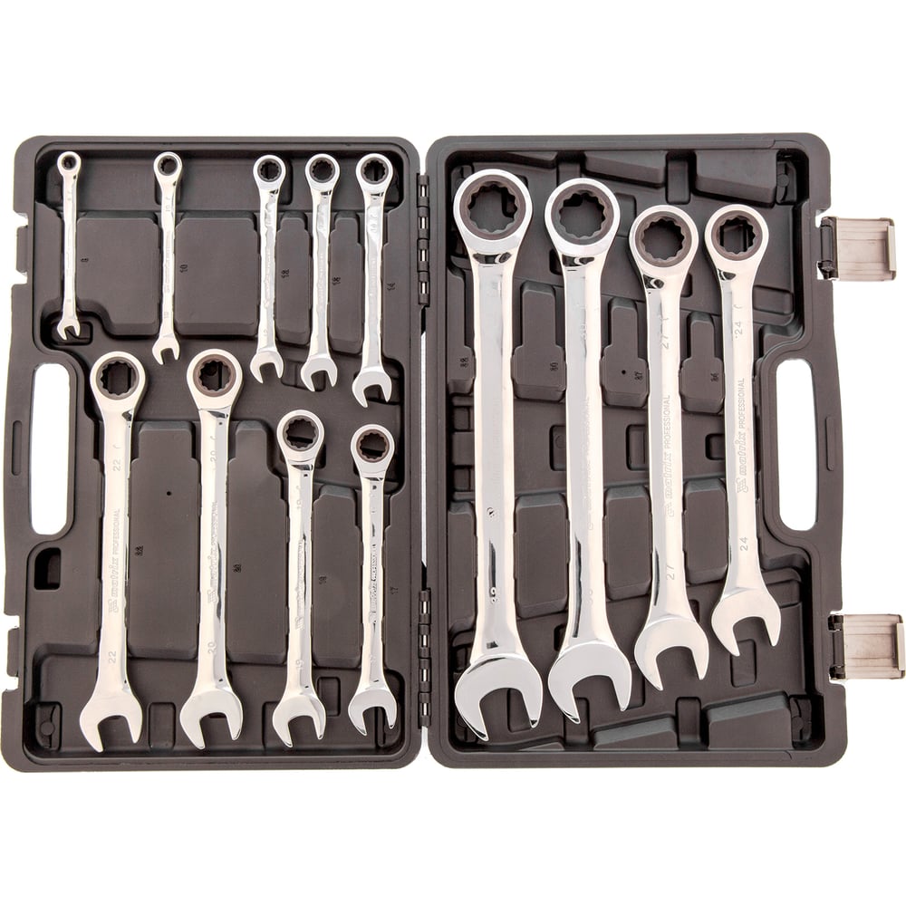 Наборкомбинированныхтрещоточныхключей13штMATRIX14797