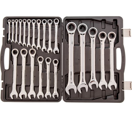 Набор комбинированных трещоточных ключей 22 шт MATRIX 14799