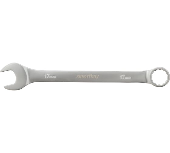 Комбинированный ключ Smartbuy 17 мм, хромированный, 40x, tools SBT-OWS-17p1