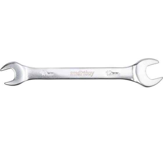 Рожковый ключ Smartbuy 10 мм, 12 мм, хромированный, 40x, tools SBT-UWS-10-12p1