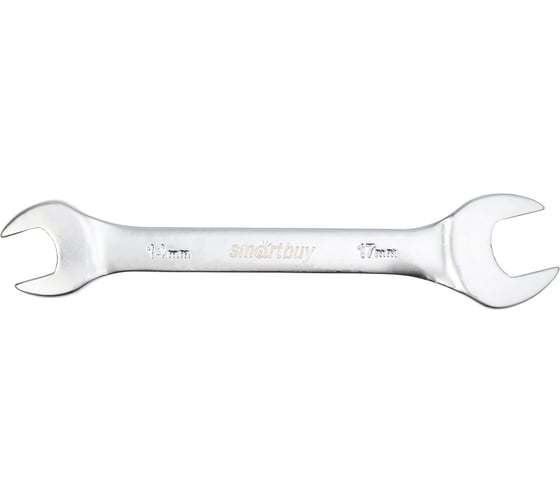 Рожковый ключ Smartbuy 14 мм, 17 мм, хромированный, 40x, tools SBT-UWS-14-17p1