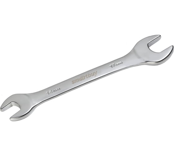 Рожковый ключ Smartbuy 14 мм, 17 мм, хромированный, 40x, tools SBT-UWS-14-17p1