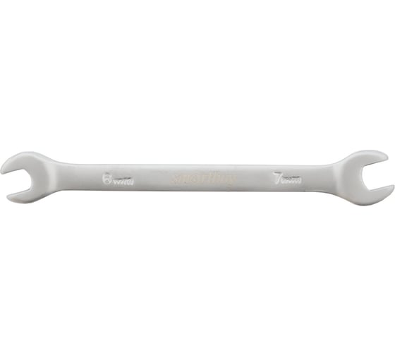 Рожковый ключ Smartbuy 6 мм, 7 мм, хромированный, 40x, tools SBT-UWS-6-7p1