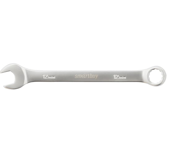 Комбинированный ключ Smartbuy 12 мм, хромированный, 40x, tools SBT-OWS-12p1