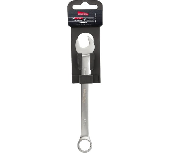 Комбинированный ключ Smartbuy 24 мм, хромированный, 40x, tools SBT-OWS-24p1 1