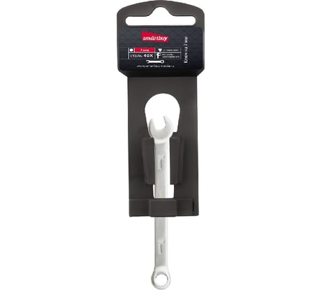 Комбинированный ключ Smartbuy 7 мм, хромированный, 40x, tools SBT-OWS-7p1