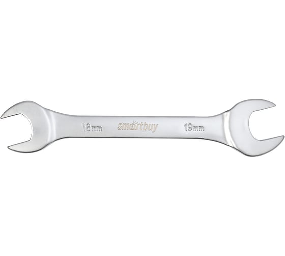 Рожковый ключ Smartbuy 18 мм, 19 мм, хромированный, 40x, tools SBT-UWS-18-19p1