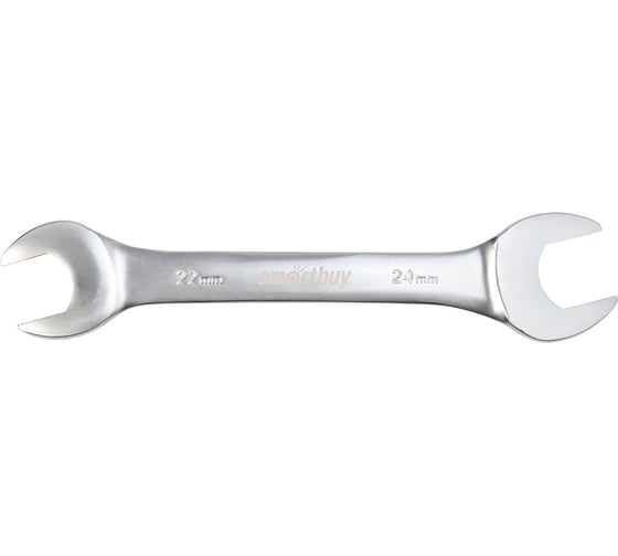 Рожковый ключ Smartbuy 22 мм, 24 мм, хромированный, 40x, tools SBT-UWS-22-24p1