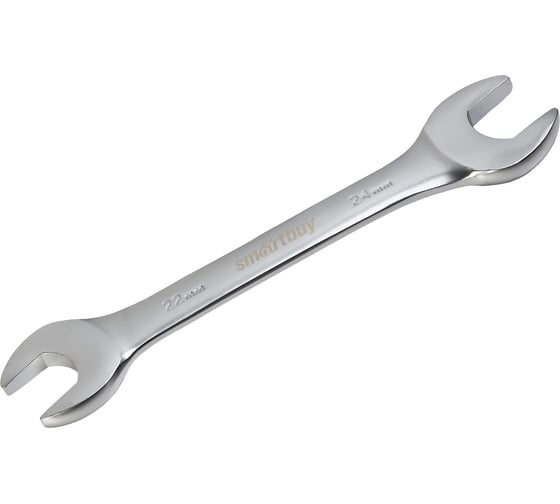 Рожковый ключ Smartbuy 22 мм, 24 мм, хромированный, 40x, tools SBT-UWS-22-24p1