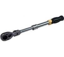 Трещотка Rockforce реверсивная шарнирная телескопическая с резиновой ручкой 1/4 L185-230мм RF-802223(26796)