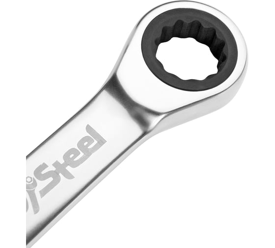 Комбинированный трещоточный укороченный ключ AV Steel 17мм шт AV-315317