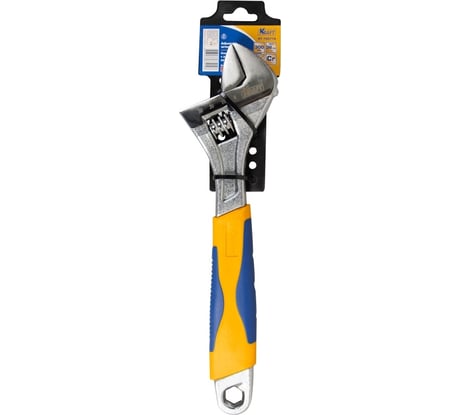 Разводной ключ с двухкомпонентной рукояткой KRAFT 300мм KT 700778