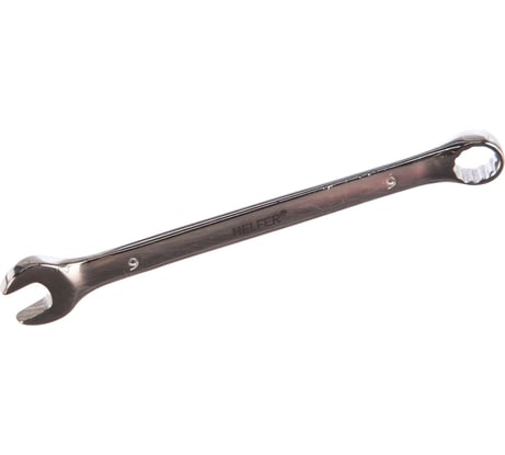 Комбинированный ключ 9 мм Cr-V, пластиковый холдер HELFER HF002023