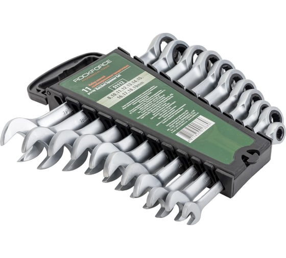 Набор ключей комбинированных трещоточных Rockforce 8-20мм RF-51112(11479)
