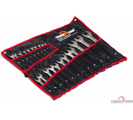 Набор ключей 22 предмета сумка СЕРВИС КЛЮЧ 6-19, 21,22,24,27,30,32 70044