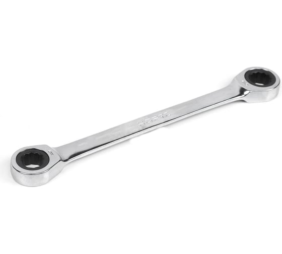 Двусторонний накидной ключ HORTZ 21х23 трещотка, хром HOR 118860