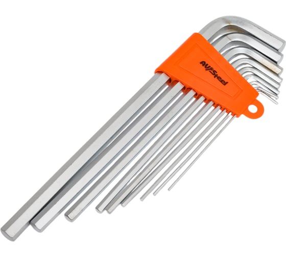Набор Г-образных экстрадлинных ключей AV Steel HEX 1/16-3/8 9 предм. AV-363209 1