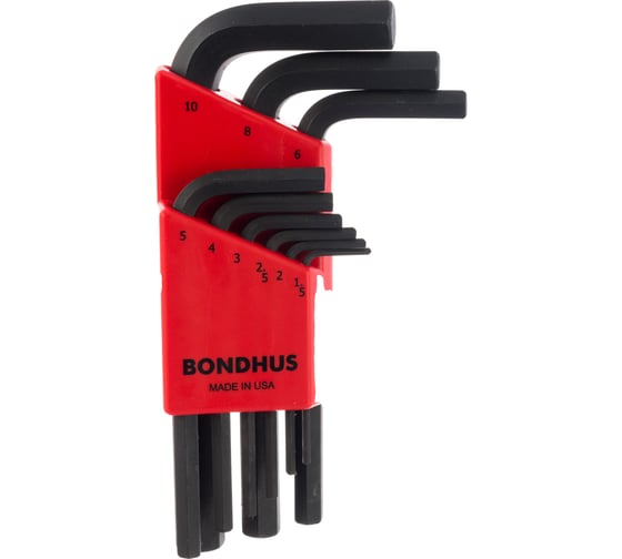 Набор из 9 черных ключей BONDHUS S 1.5-10mm 12299