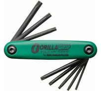 Складной набор ключей BONDHUS GorillaGrip Torx, T9 - T40 12634