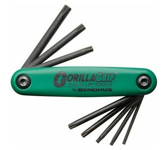 Складной набор ключей BONDHUS GorillaGrip Torx, T9 - T40 12634 1