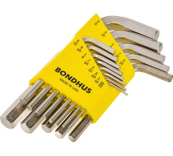 Набор из 13 дюймовых хромированных ключей BONDHUS S .050-3/8" 16237
